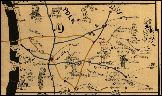 1898 polk county railroad map. 
