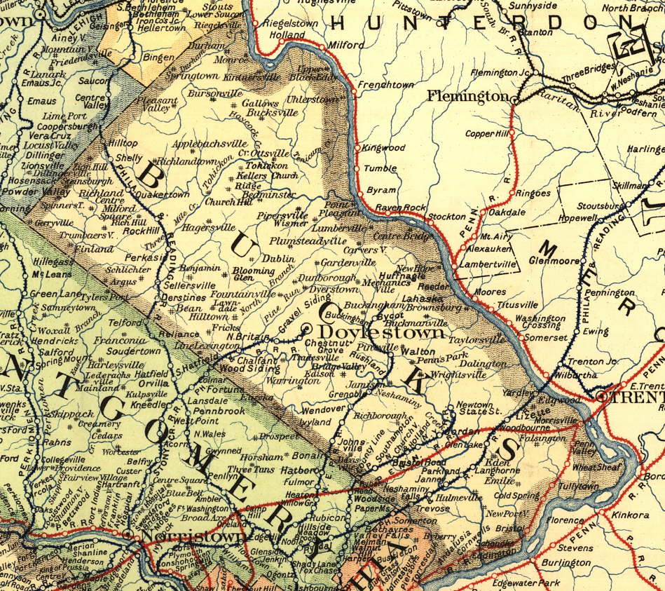 Bucks County Pennsylvania 1831 Old Map Reprint Old Ma - vrogue.co